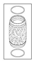 STERRAD 25-08560-001 Oil Mist Filter (Red) - 10196