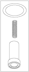 WASHER SOLUTIONS WS10549 Fill-Vent Plunger Kit - 10549