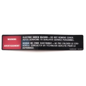 STERIS P150784-001 Decal Hazard Bi-Lingual - 11013