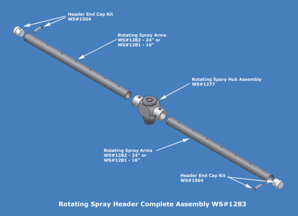BETTERBUILT BB6300 Rotating Spray Arm Complete Assembly - 1283