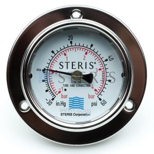 STERIS P338520-732 Chamber Gauge -30-60 PSI Back Mount - 7474