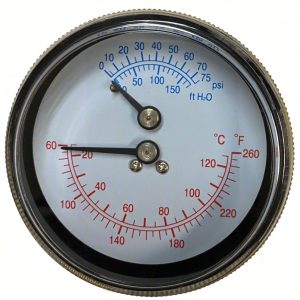 STERIS P117916-696 Pressure Gauge 1/4